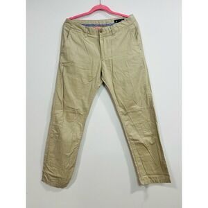 Bonobos Mens Washed Chinos Khaki Tan Cotton Straight Leg Pants 32x30